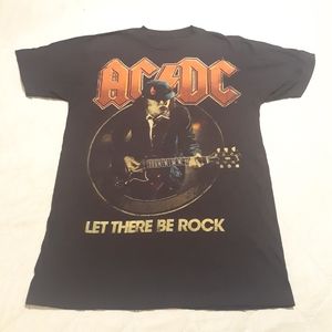AC/DC "Let There Be Rock" Black T-Shirt Size S/M